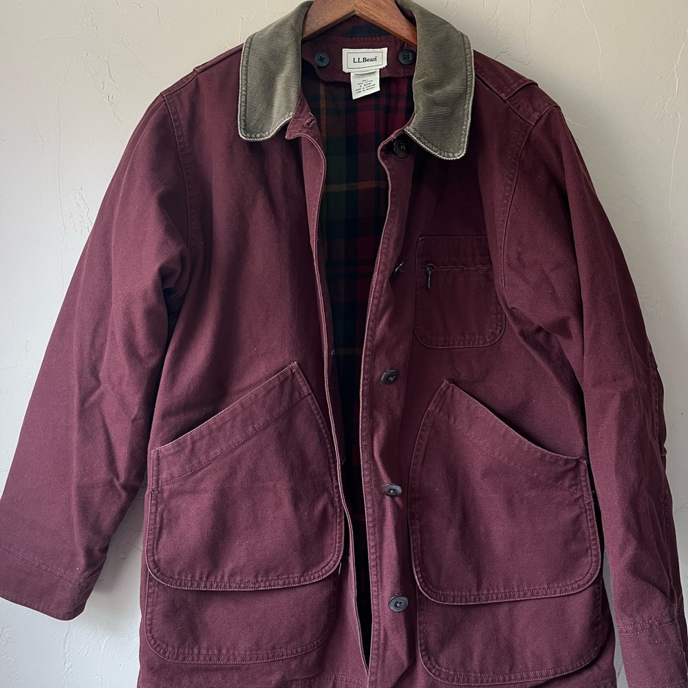 L.L. Bean Women’s Burgundy Chore Jacket